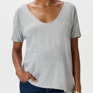 Quince Bamboo Jersey Maternity V-Neck Tee (2-pack)